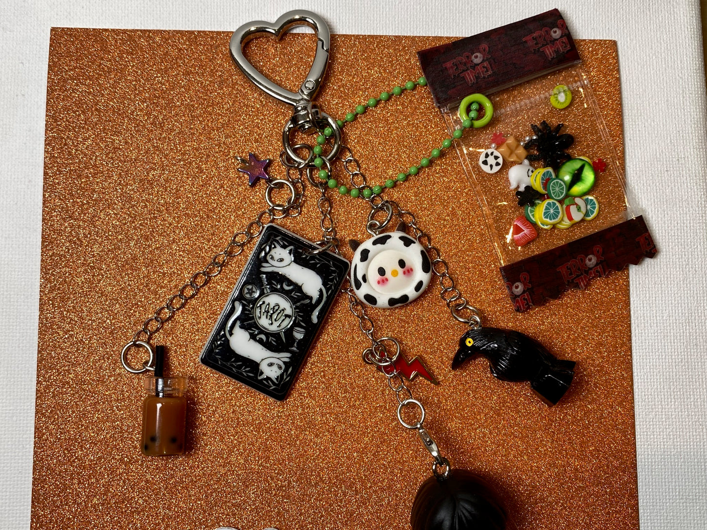 WEDNESDAY KEYCHAIN OR BAG CHARM TAROT 2