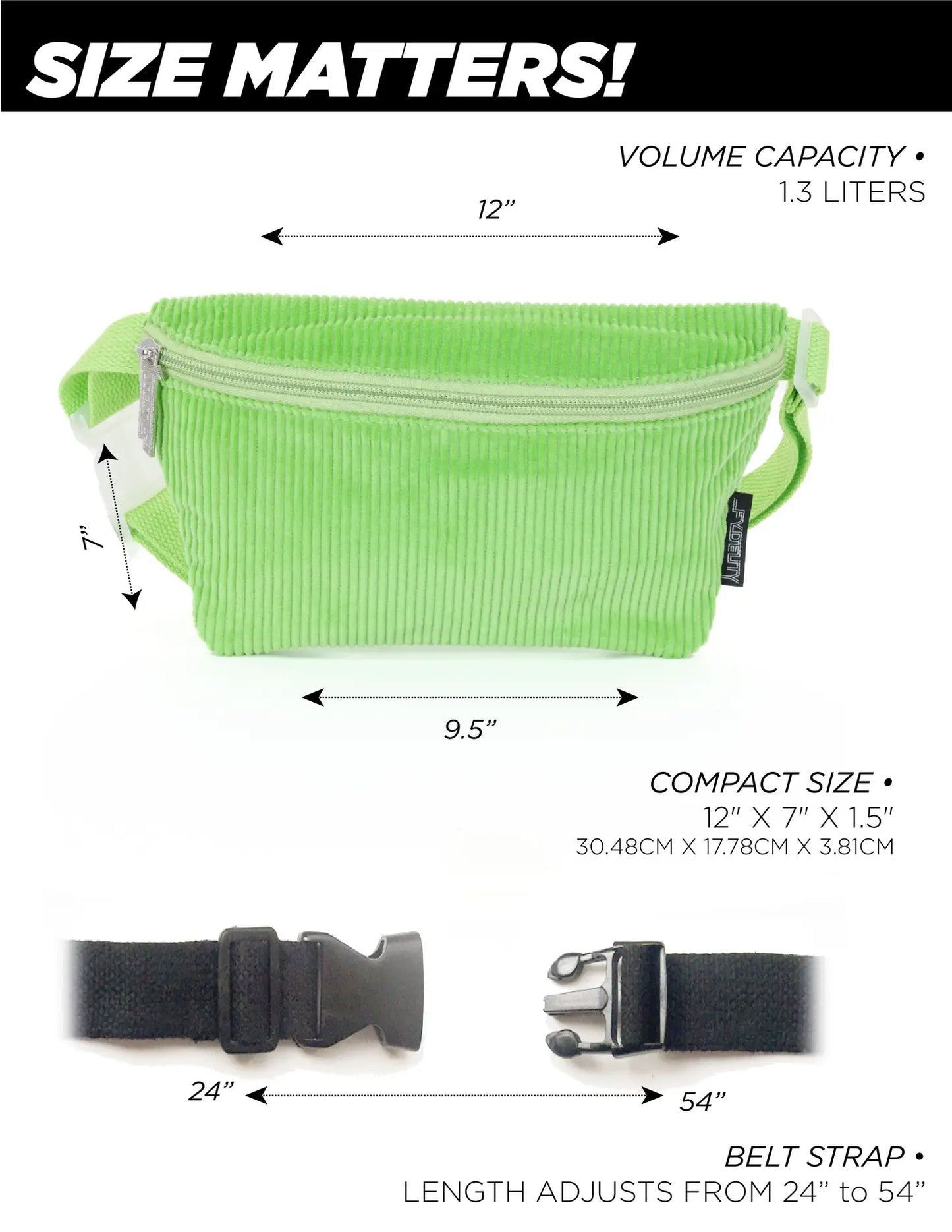 FANNY PACK - CORDUROY GREEN