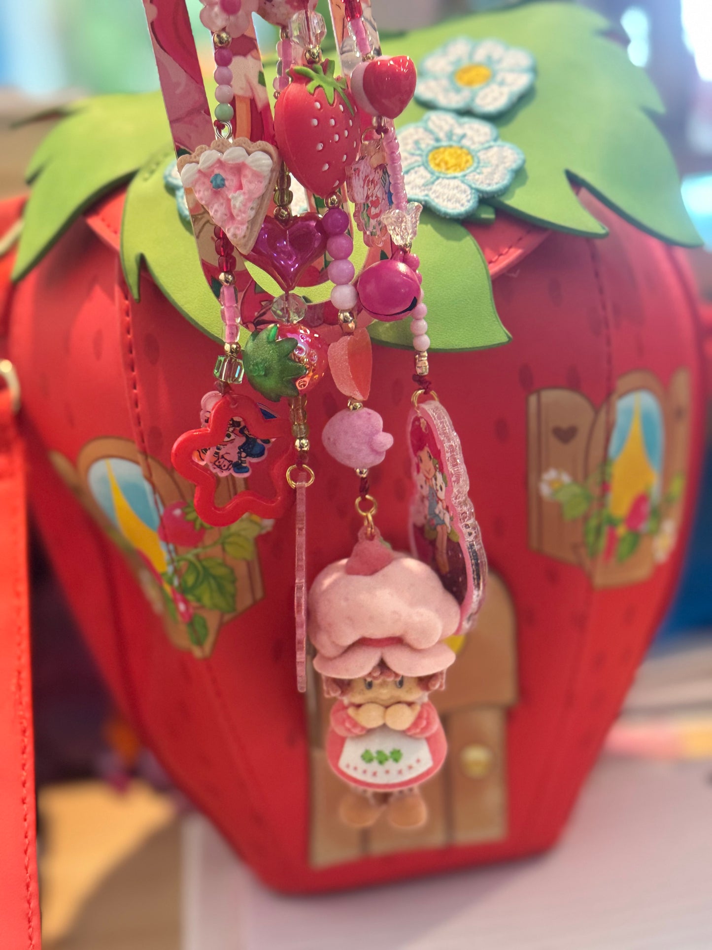 STRAWBERRY GIRL BOOKMARK CHARM & BAG CHARM