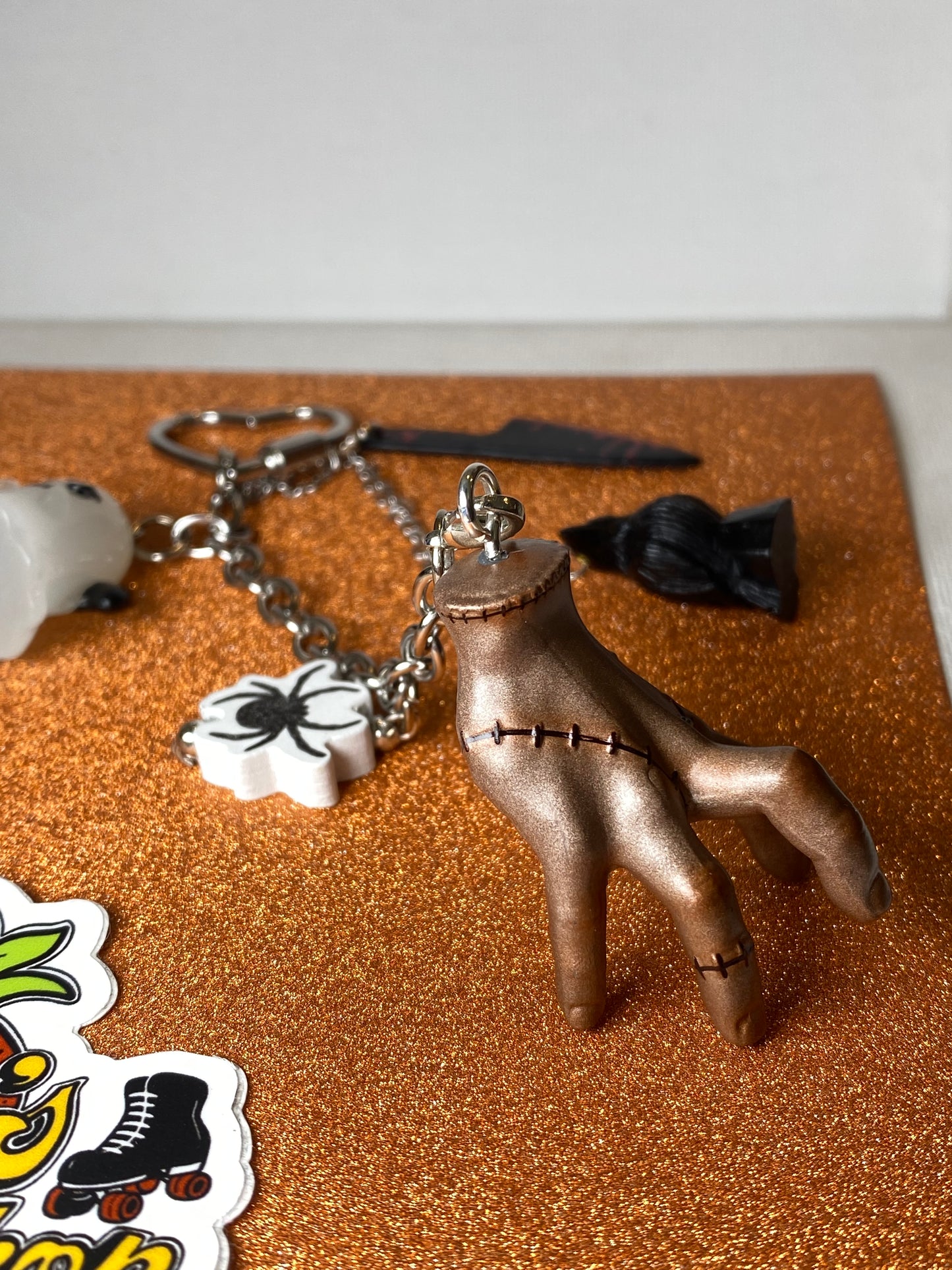 THING ADAMS KEYCHAIN OR BAG CHARM BLACK KNIFE