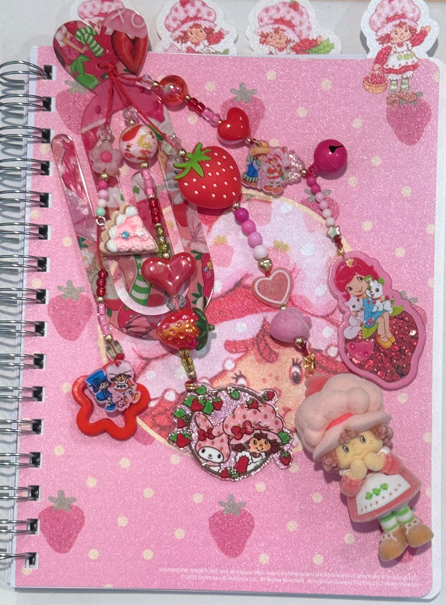 STRAWBERRY GIRL BOOKMARK CHARM & BAG CHARM