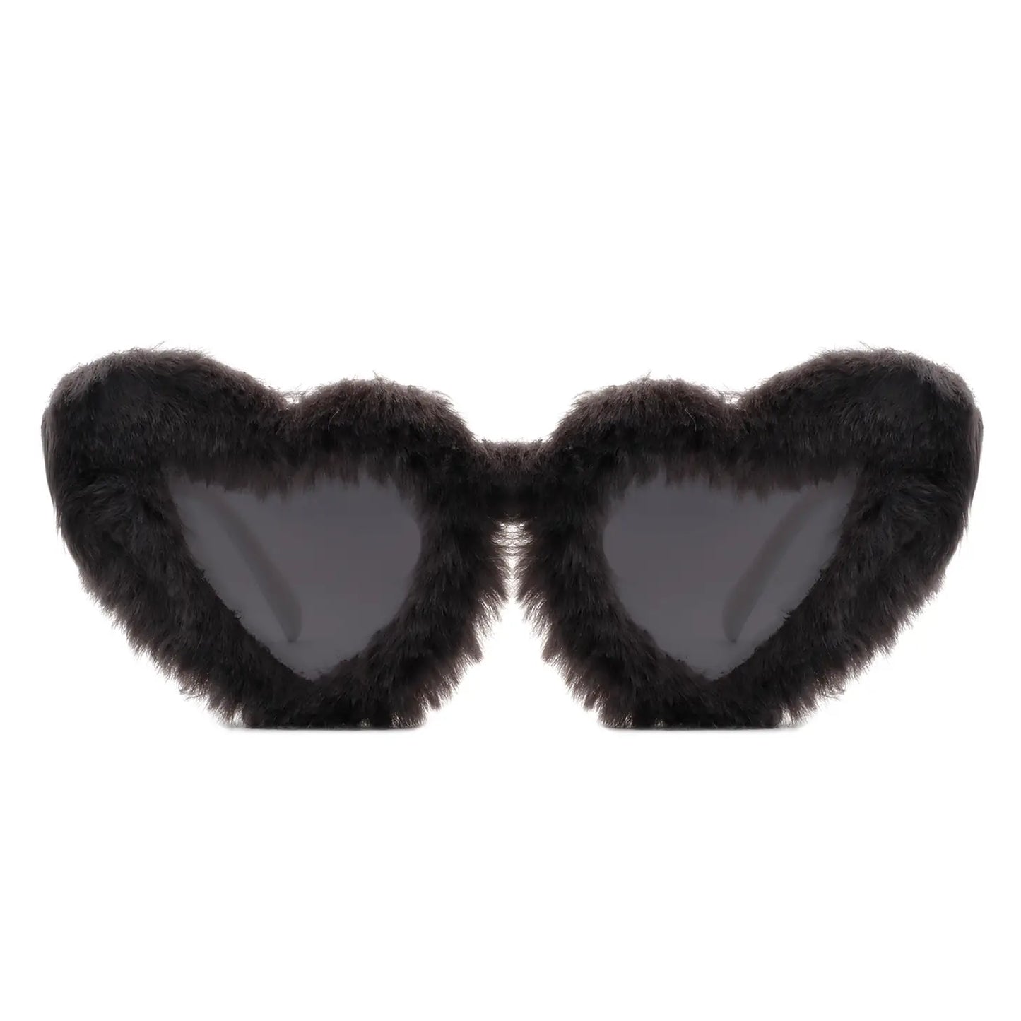 FUZZY PLUSH SUNGLASSES ASSORTED COLORS