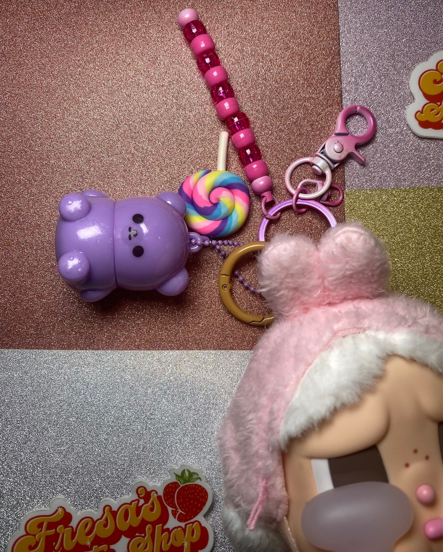 LIPGLOSS I’LL GIVE YOU ALL MY LOVE CRY BABY PLUSH BAG CHARM