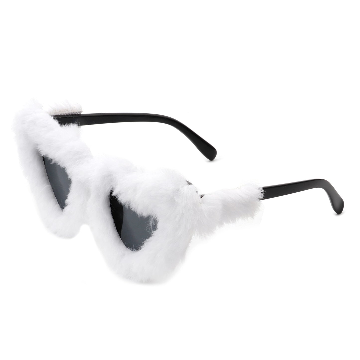 FUZZY PLUSH SUNGLASSES ASSORTED COLORS