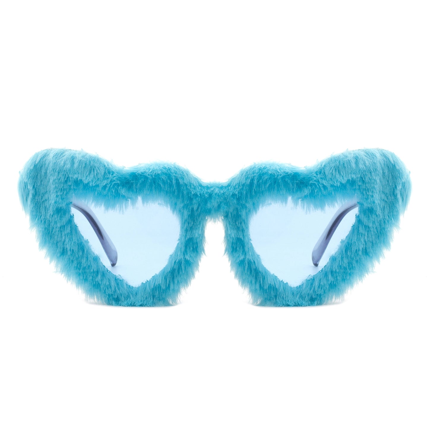 FUZZY PLUSH SUNGLASSES ASSORTED COLORS