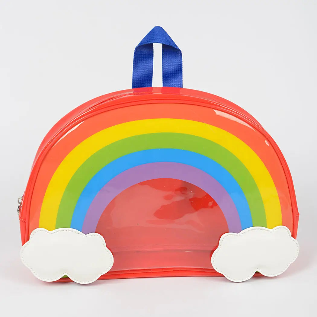 RAINBOW CLEAR RED BACKPACK