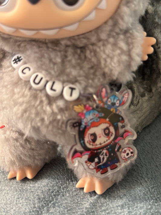 LABUBU CROSSBODY BAT CHARM