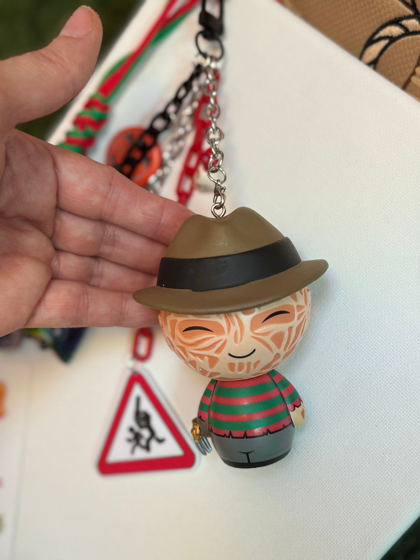 FREDDY KRUEGER KEYCHAIN OR BAG CHARM