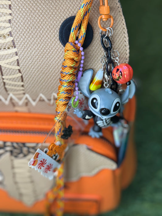 LLILO & STICH BLACK KEYCHAIN OR BAG CHARM