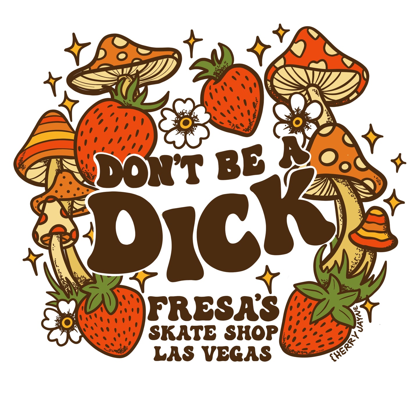 DON'T BE A DICK RINGER TEE MUSTARD COLOR