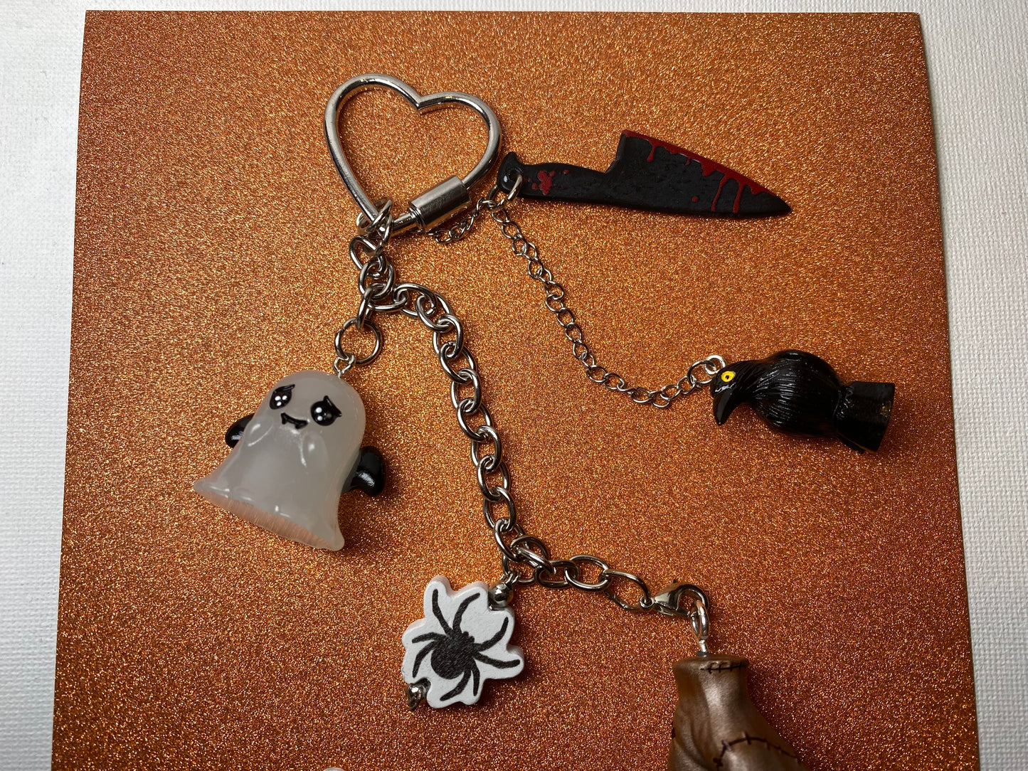 THING ADAMS KEYCHAIN OR BAG CHARM BLACK KNIFE