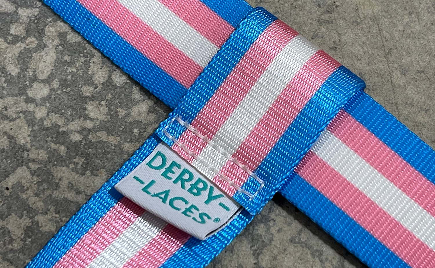 BABY BLUE/PINK TRNAS SKATE LEASH