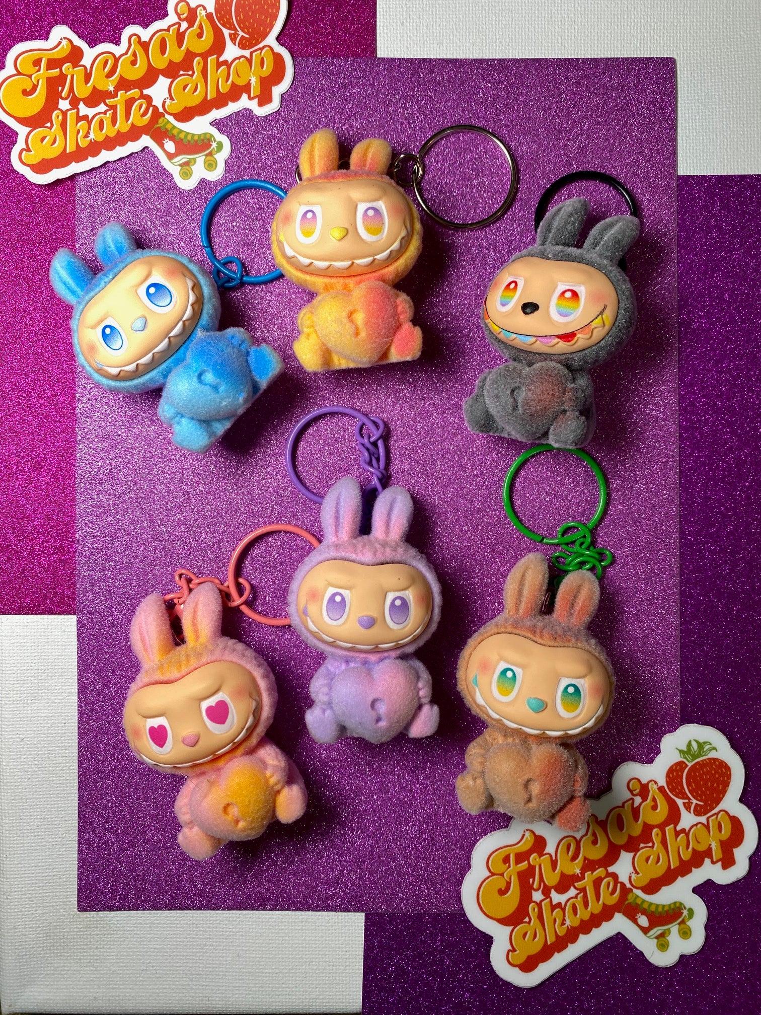 ラスト　黄星邱鼎杰関連グッズ　14点全セット　LOVEFUN MINI BIG ENERGY LAFUFU KEYCHAIN BAG CHARM ASSORTED – Fresa's Skate
