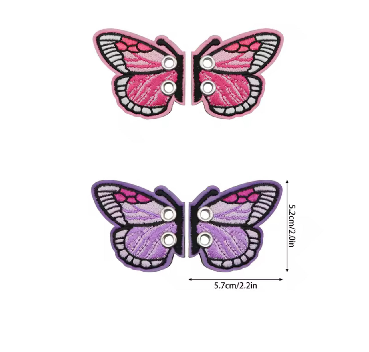 BUTTERFLY SKATE/SHOE PINK WINGS (1) PAIR