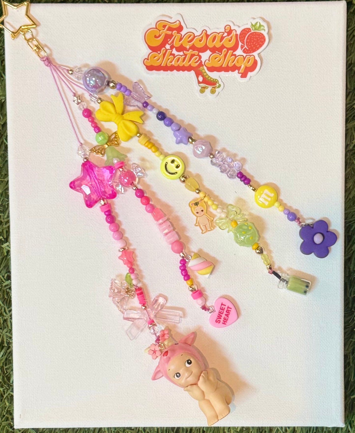 SONNY ANGEL CHERRY GOAT KEYCHAIN