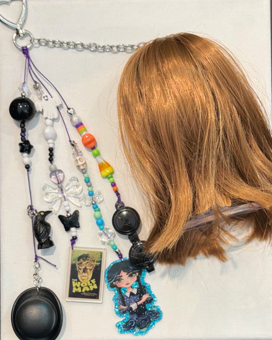 COUSIN ITT ADAMS KEYCHAIN OR BAG CHARM