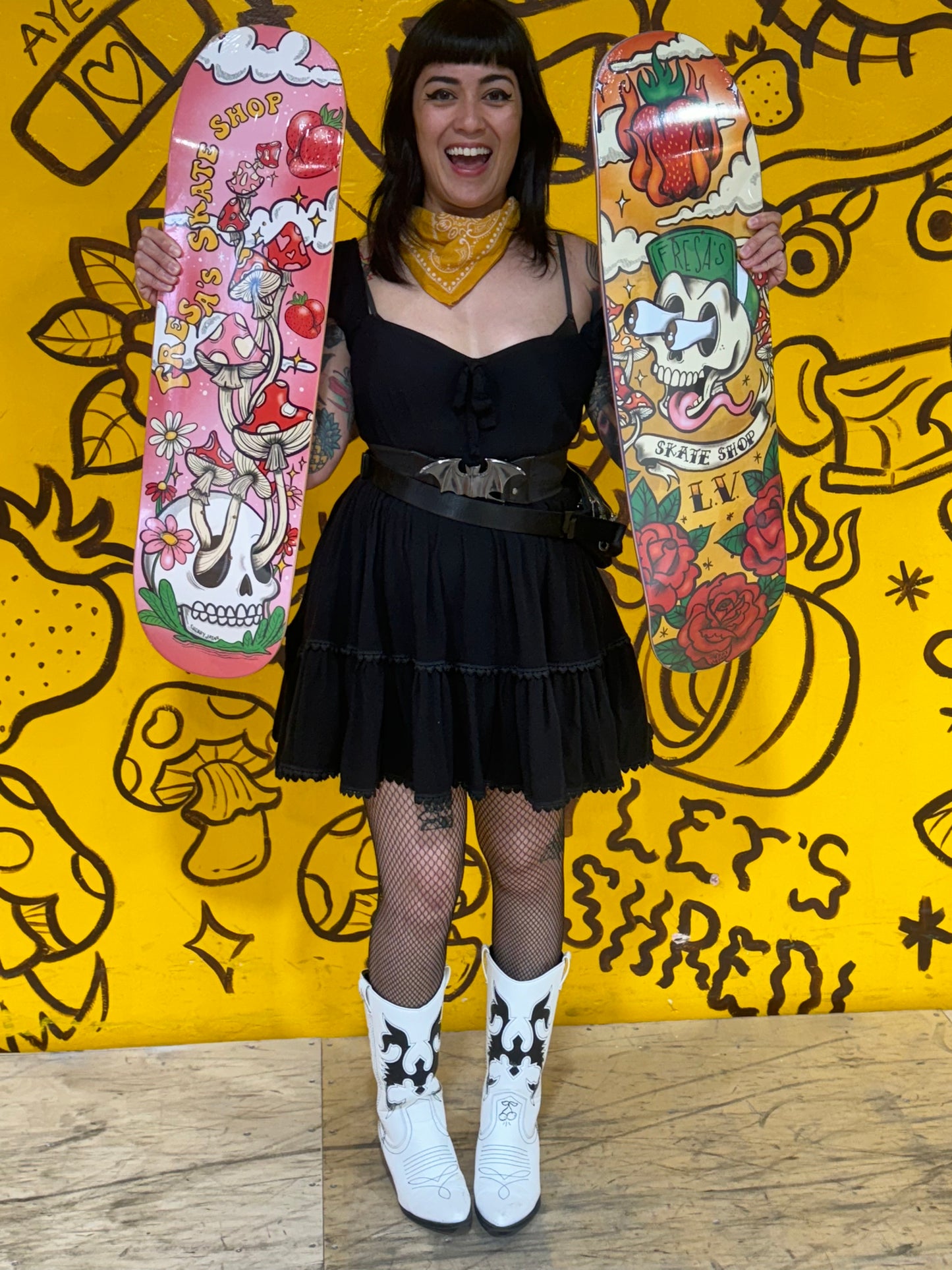FRESA'S SK8 DECK ROSES 8.25" STEEP