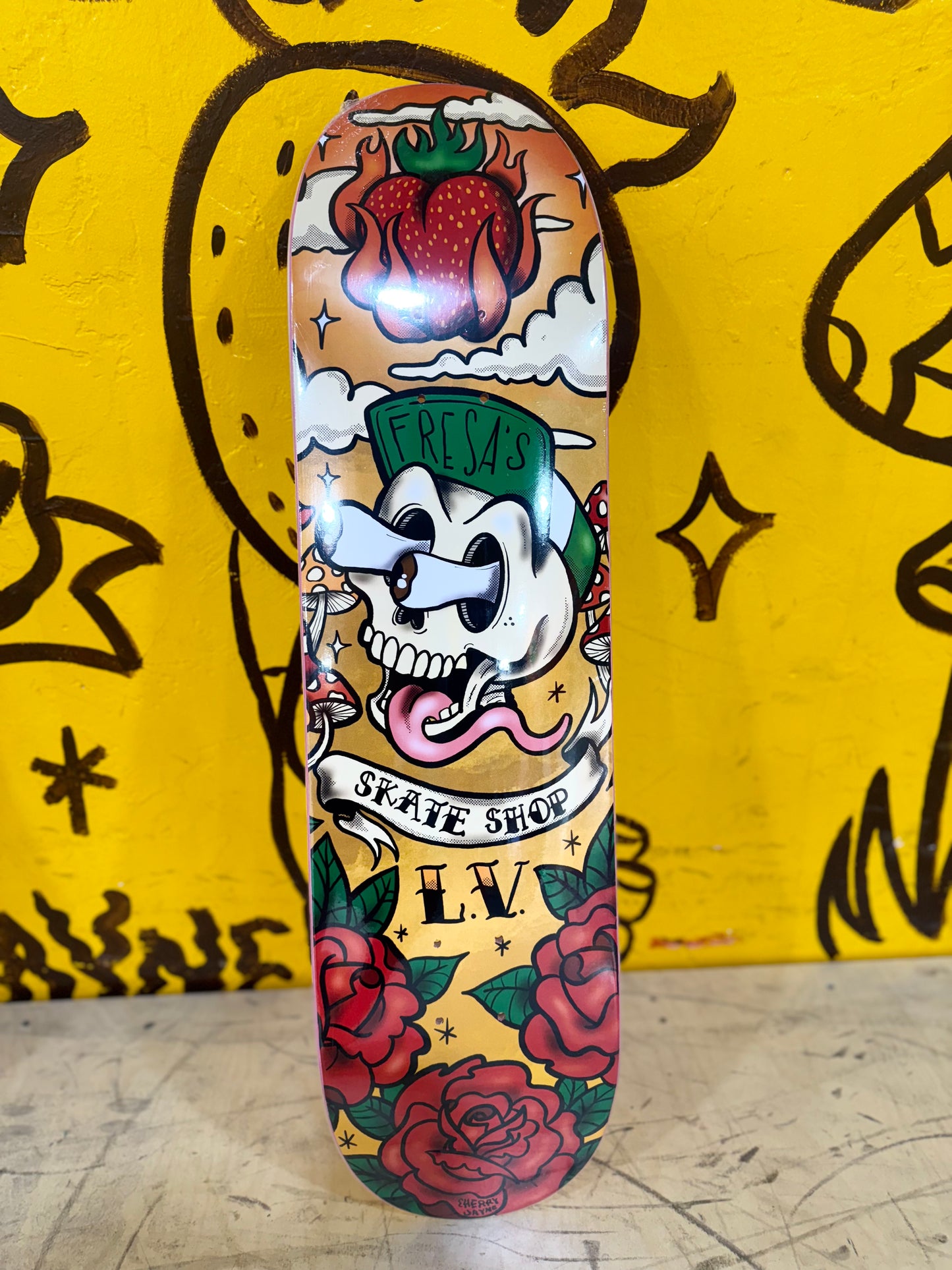 FRESA'S SK8 DECK ROSES 8.25" STEEP