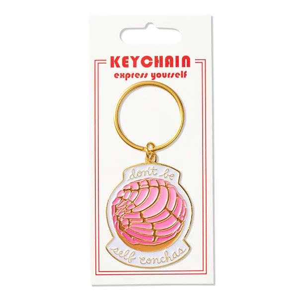DON'T BE SELF CONCHA KEYCHAIN