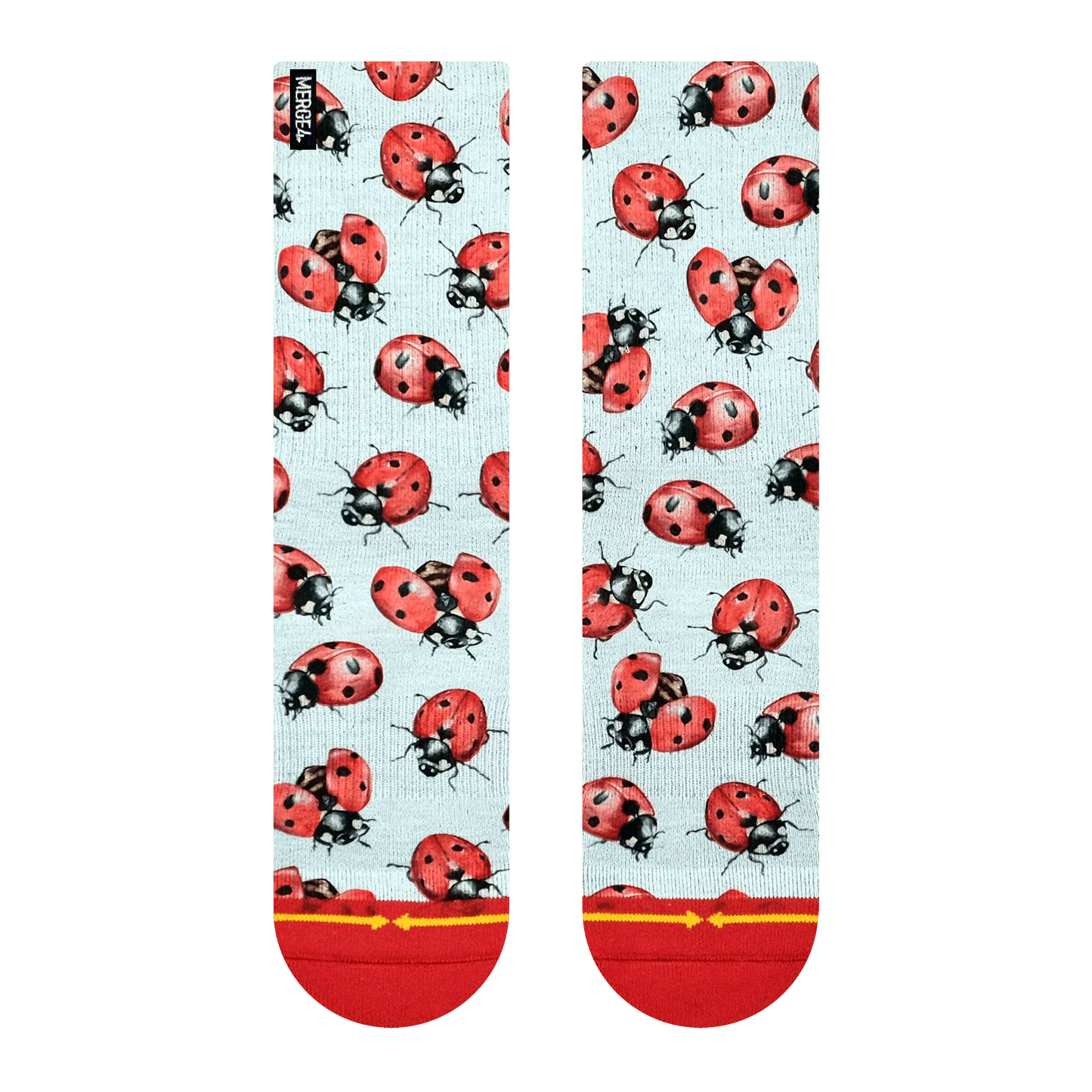 HANNA MINCK LADYBUGS CREW SOCKS