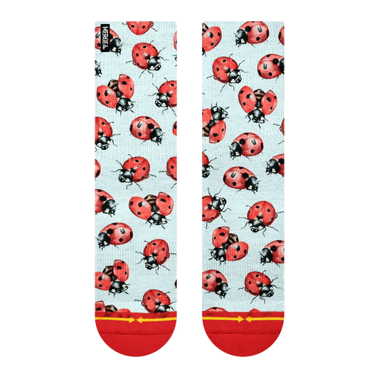 HANNA MINCK LADYBUGS CREW SOCKS