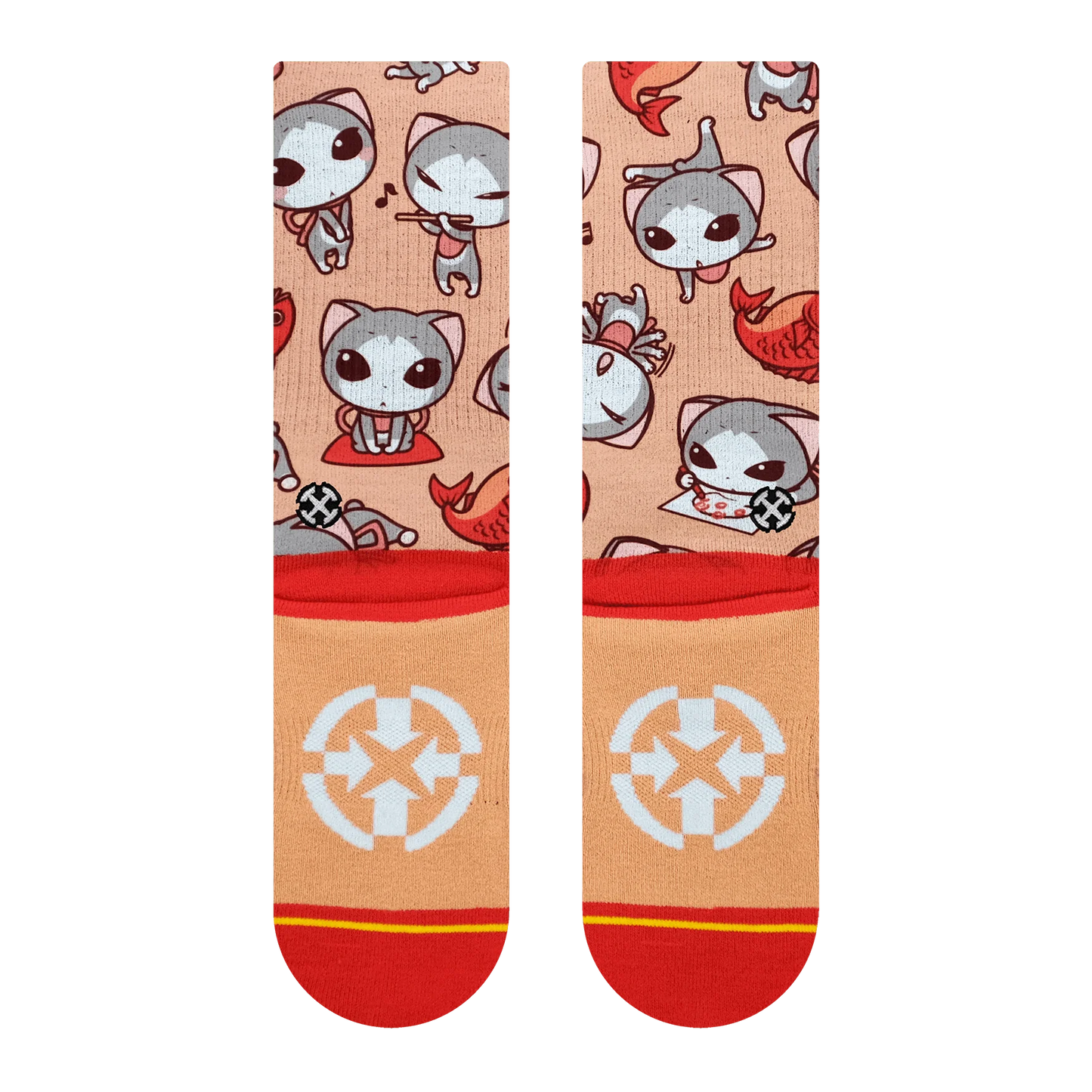 CUTE KITTIES CREW SOCKS WITH ART BY RYO TANIGUCHI