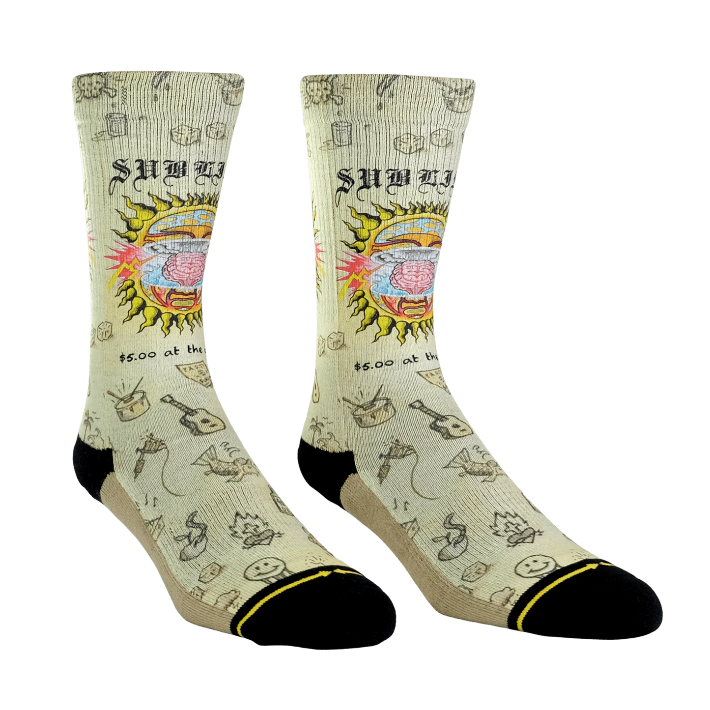 SUBLIME 40oZ TO FREEDOM MIND BLOWN TALL SOCKS