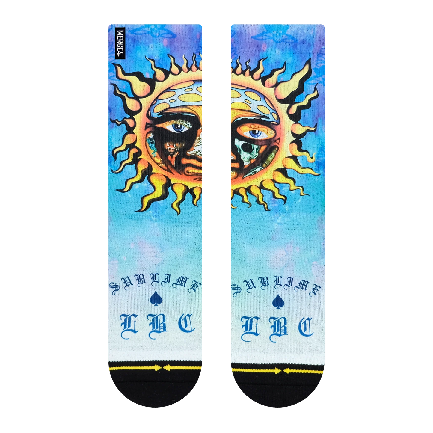 SUBLIME 40oZ TO FREEDOM ALBUM COVER CREW SOCKS
