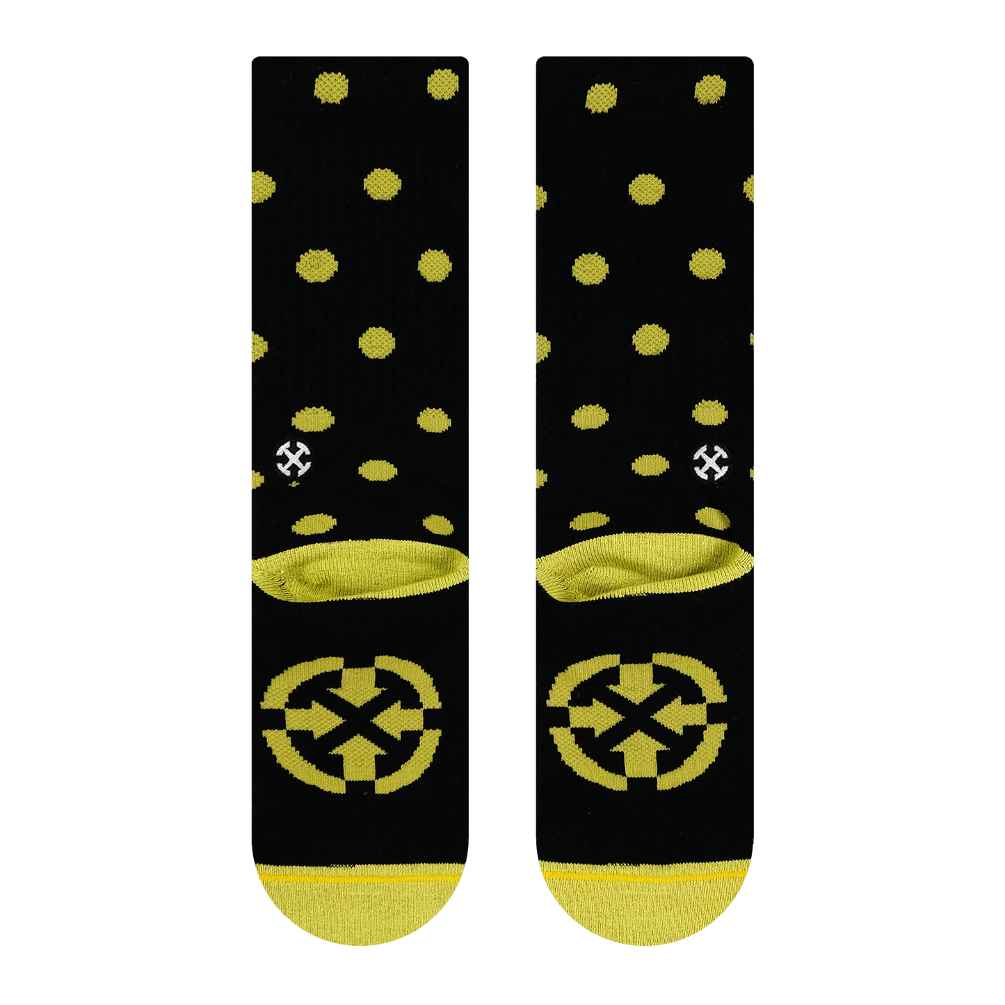 SPIDEY BAMBOO BLACK/GOLD POLKA DOTS CREW SOCKS