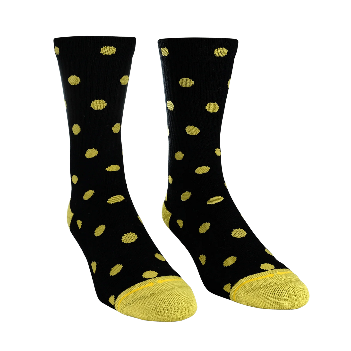SPIDEY BAMBOO BLACK/GOLD POLKA DOTS CREW SOCKS