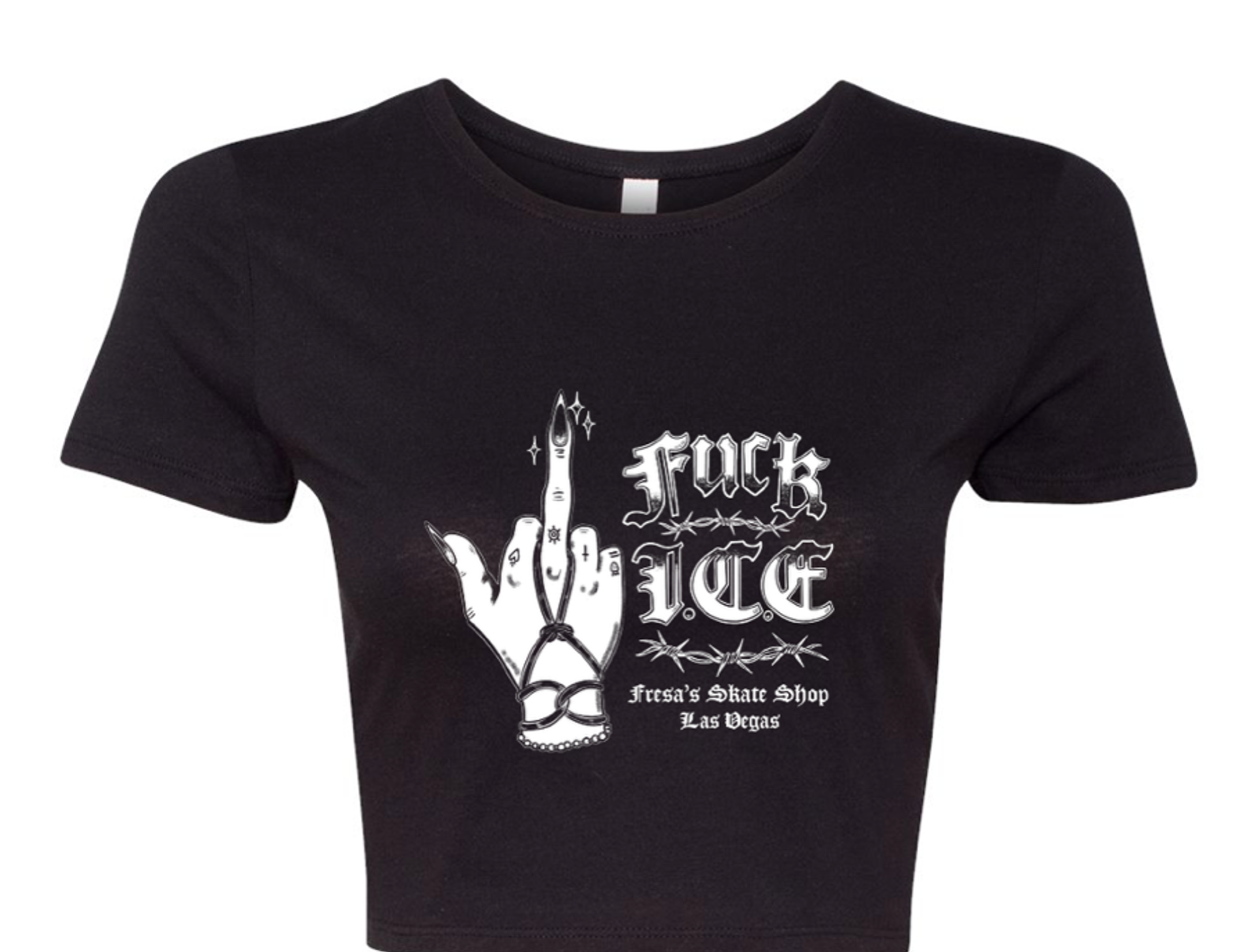 FUCK I.C.E CROP TOP – Fresa's Skate Shop