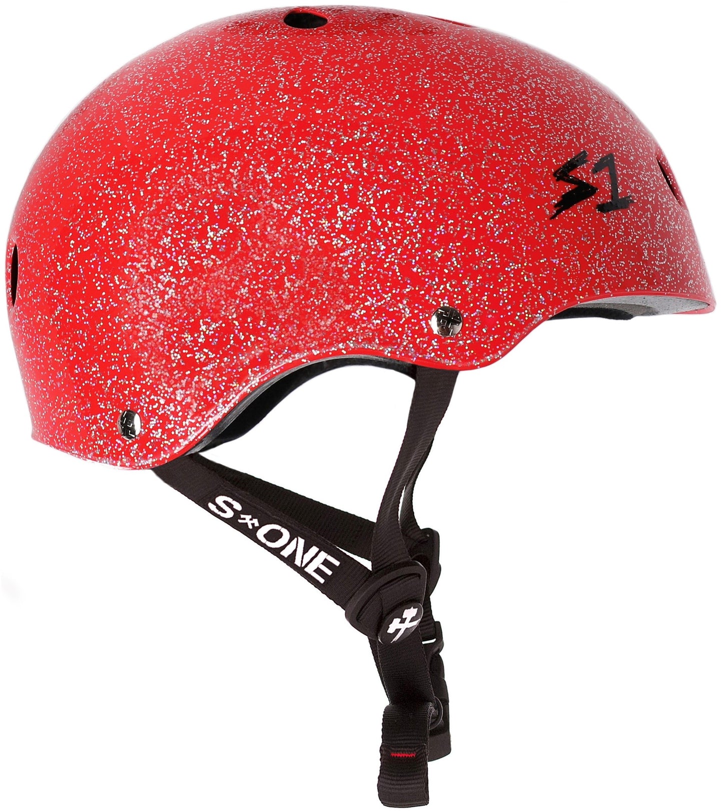 S1 LIFER HELMET-RED GLOSS GLITTER