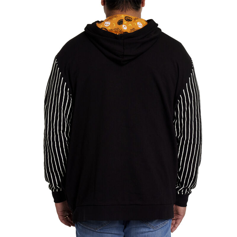 LOUNGEFLY NIGHTMARE BEFORE CHRISTMAS PUMPKIN HOODIE BLACK