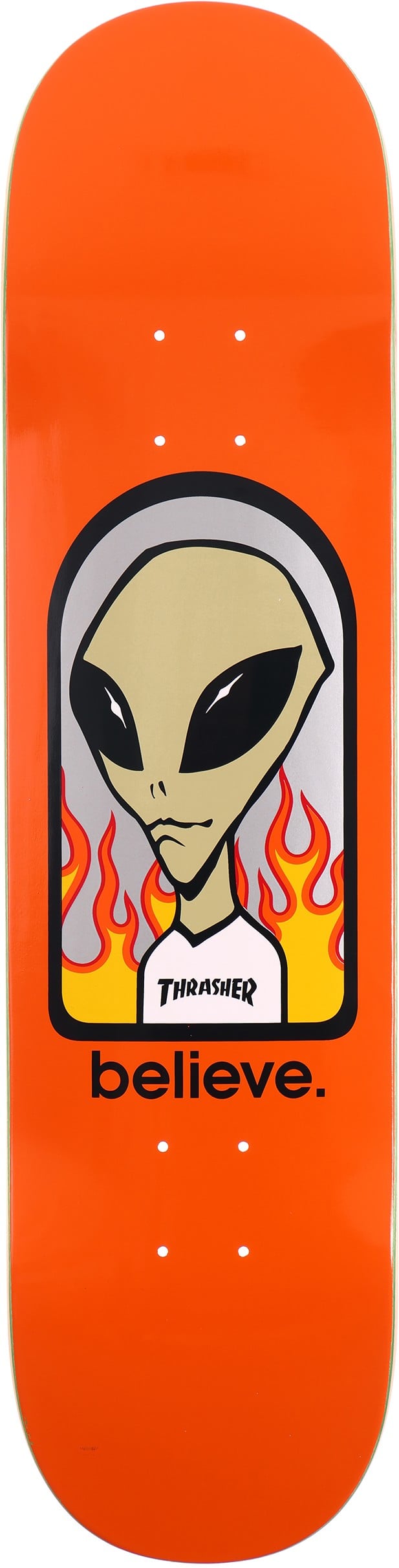 ALIEN WORKSHOP X THRASHER BELIEVE SKATEBOARD DECK 8.0