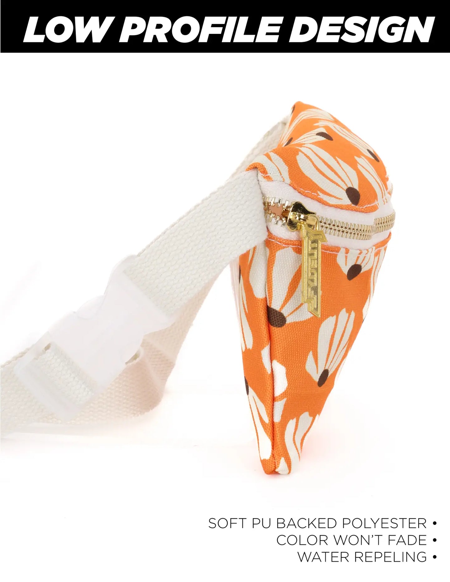 70'S INSPIRED FANNY PACK -ORANGE SHELLS