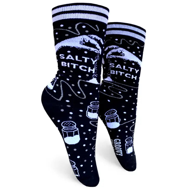 SALTY BITCH WOMENS CREW SOCKS