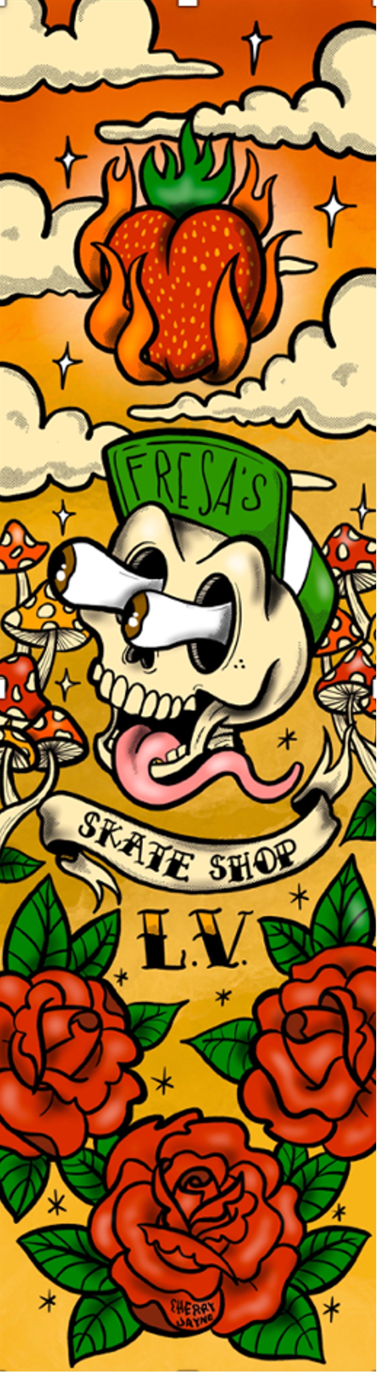 FRESA'S SK8 DECK ROSES 8.25" STEEP