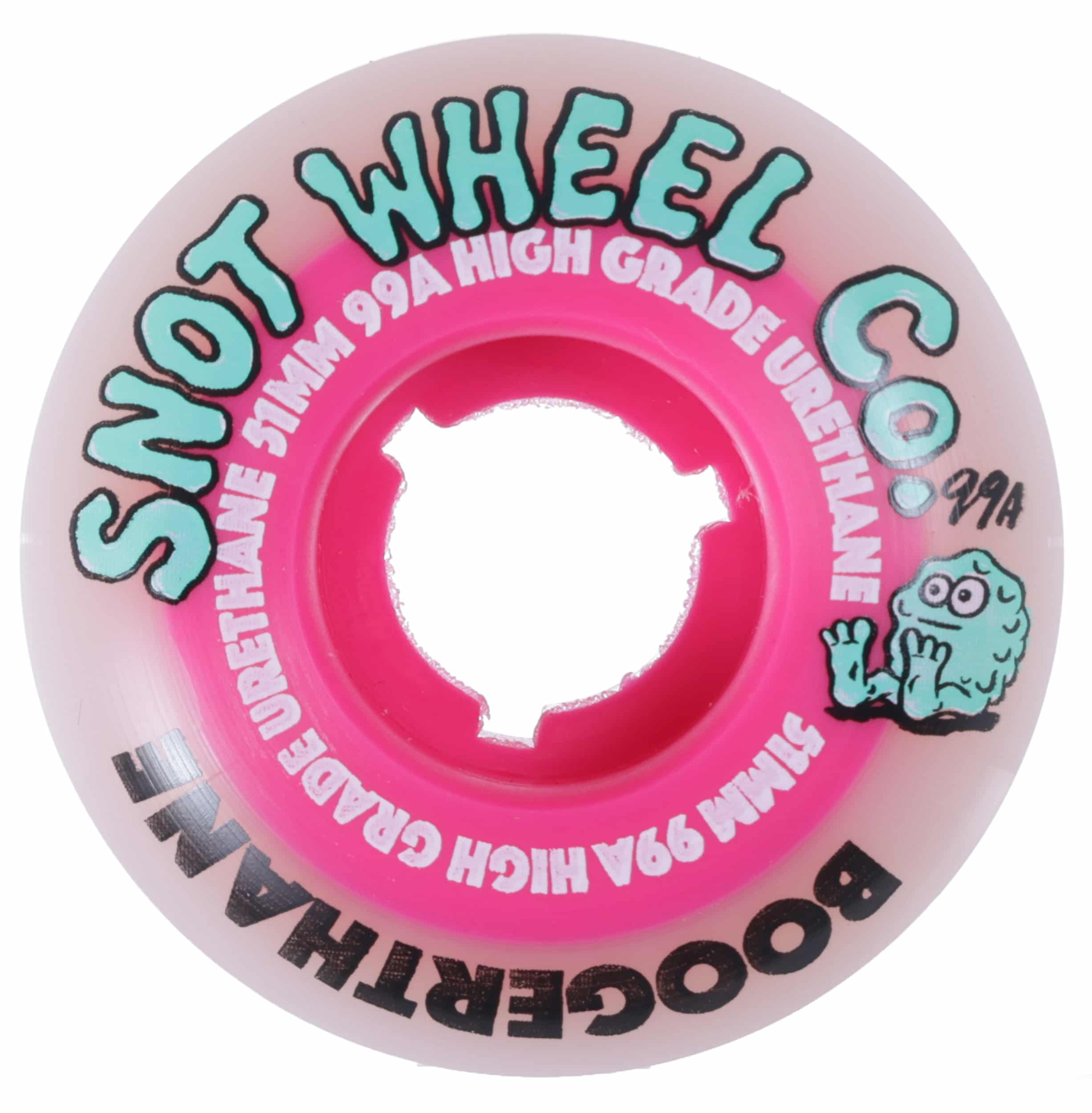 SNOT BOOGERTHANE WHEEL 51MM 99A PINK Fresa's Skate Shop