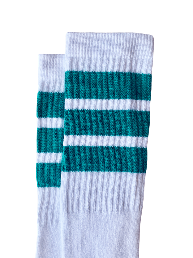 22-INCH KNEE HIGH SOCKS-TEAL