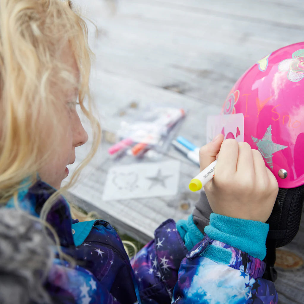 WIPEDOUT DRY ERASE KIDS HELMET PINK