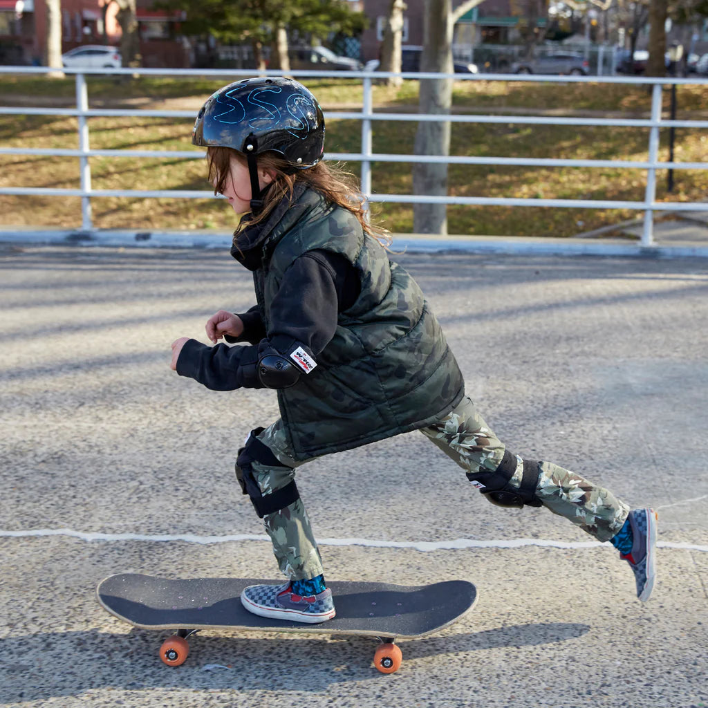 WIPEDOUT DRY ERASE KIDS HELMET BLACK