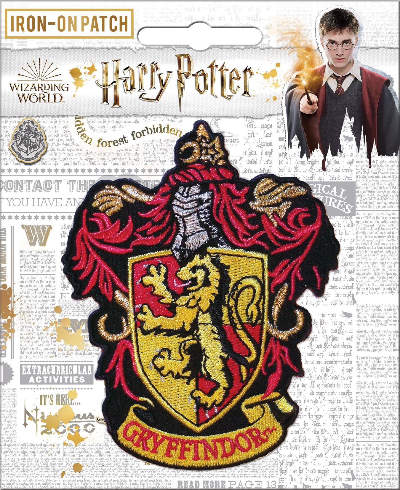 HARRY POTTER GRYFFINDOR CREST PATCH