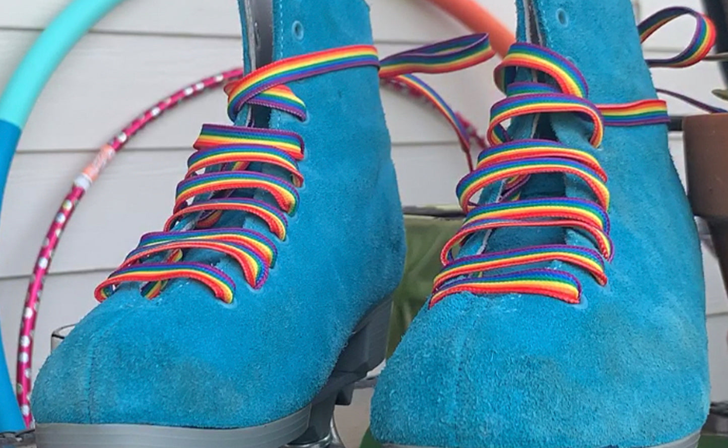 RAINBOW PRIDE STRIPE 96 INCH (244CM)-NARROW 10MM WIDE