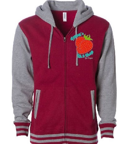 FRESA'S VARSITY JACKET BURGENDY