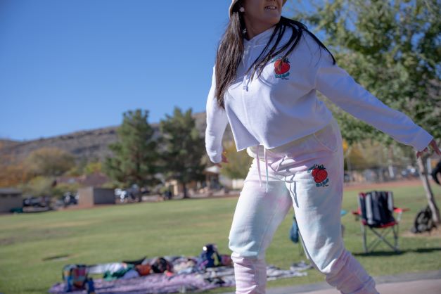 FRESA'S TIE DYE FLEECE JOGGER SUNSET