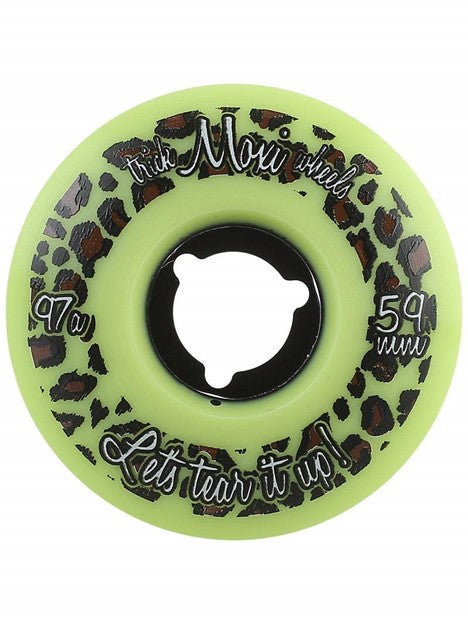 MOXI TRICK WHEELS LEOPARD-GREEN (8-PACK)