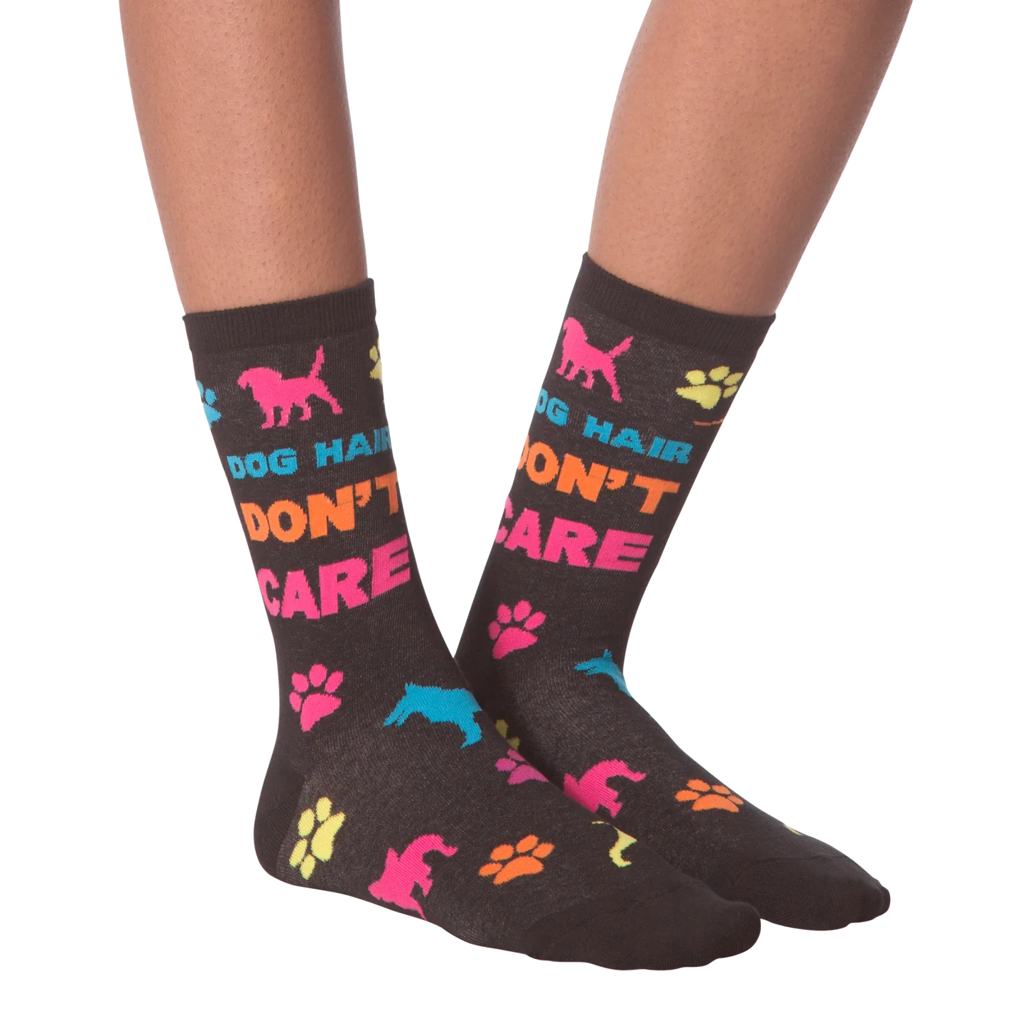 DOG HAIR DONT CARE CREW SOCKS