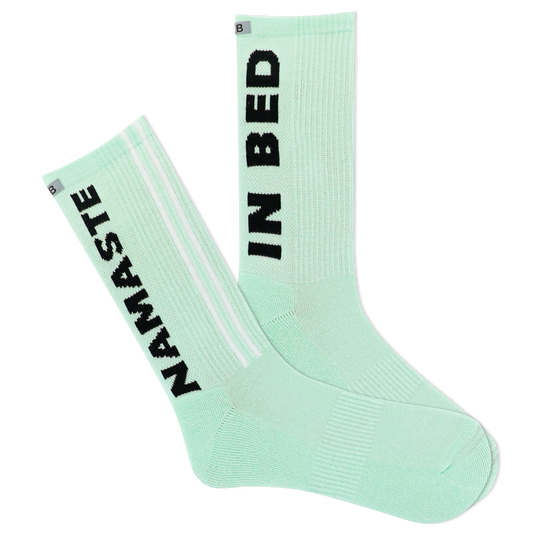 NAMASTE IN BED CREW SOCKS