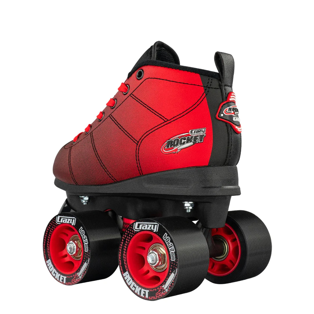ROCKET JR ROLLER SKATES-BLACK/RED