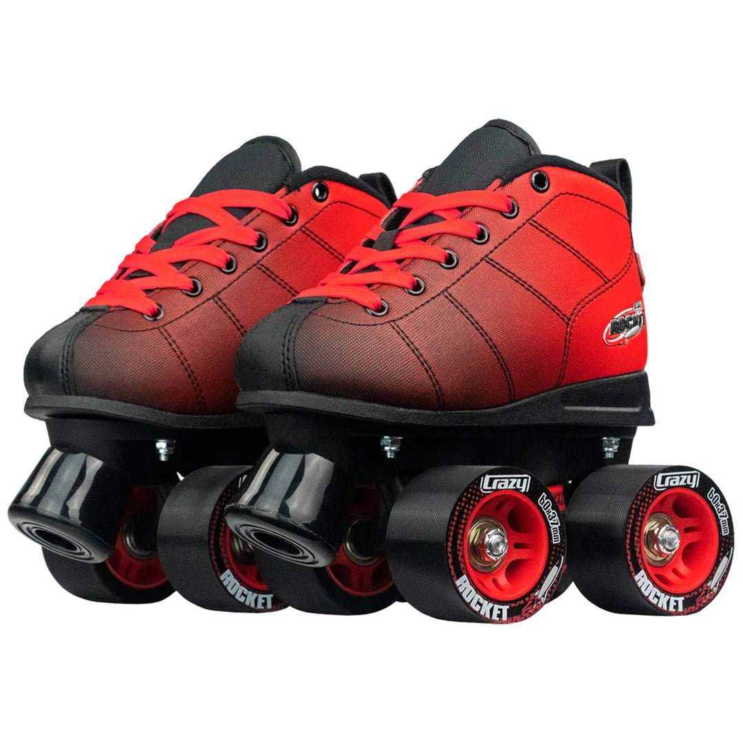 ROCKET JR ROLLER SKATES-BLACK/RED